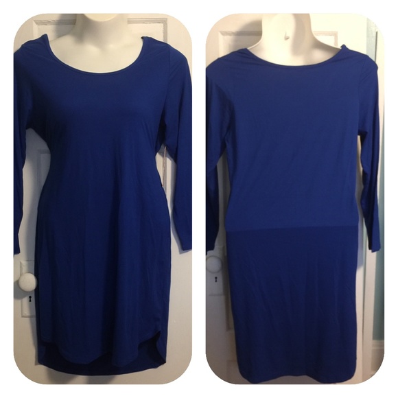 Hot Kiss Dresses & Skirts - Super Soft Hot Kiss Royal Blue T-shirt Dress - 2X